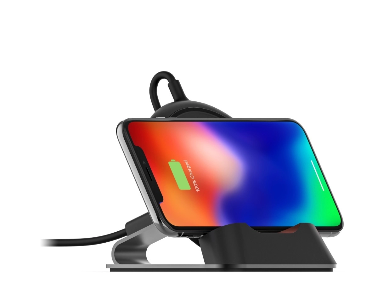 Đế sạc không dây để bàn và trên xe hơi Mophie Charge Stream Desk Stand 10W